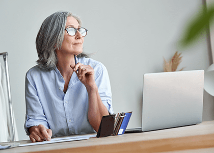 Woman working